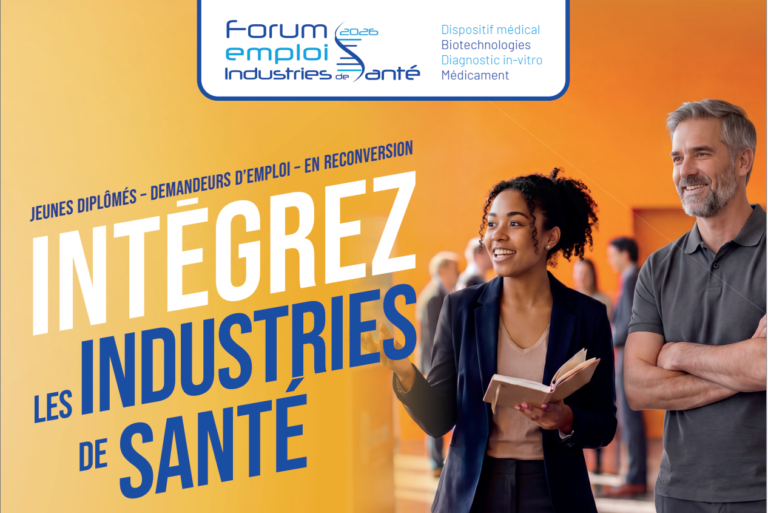 Forum emploi Industries de santé 2026 - Paris 6/10/2026 - Lyon 8/10/2026